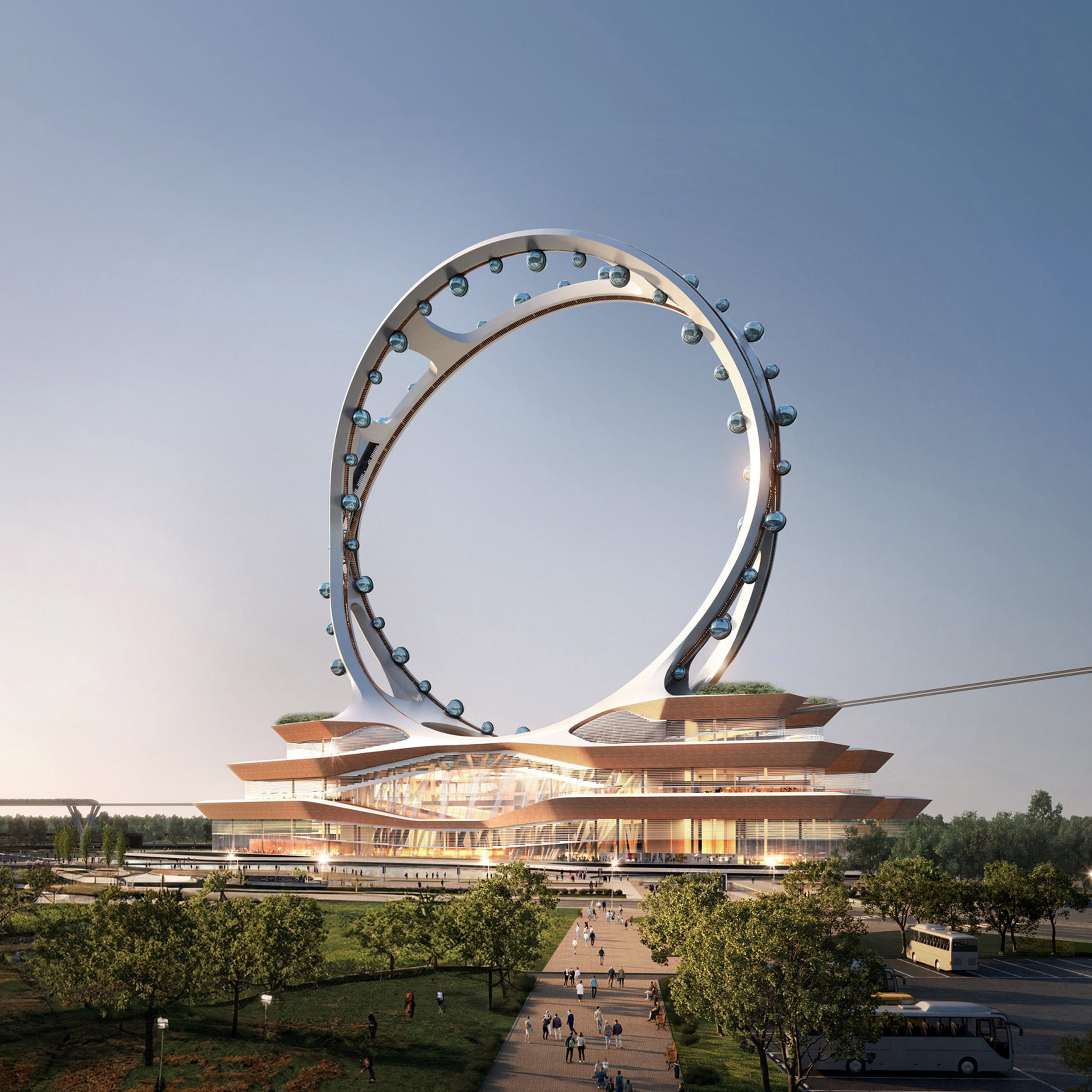 UNStudio reveals plans for world's tallest Ferris wheel in Seoul