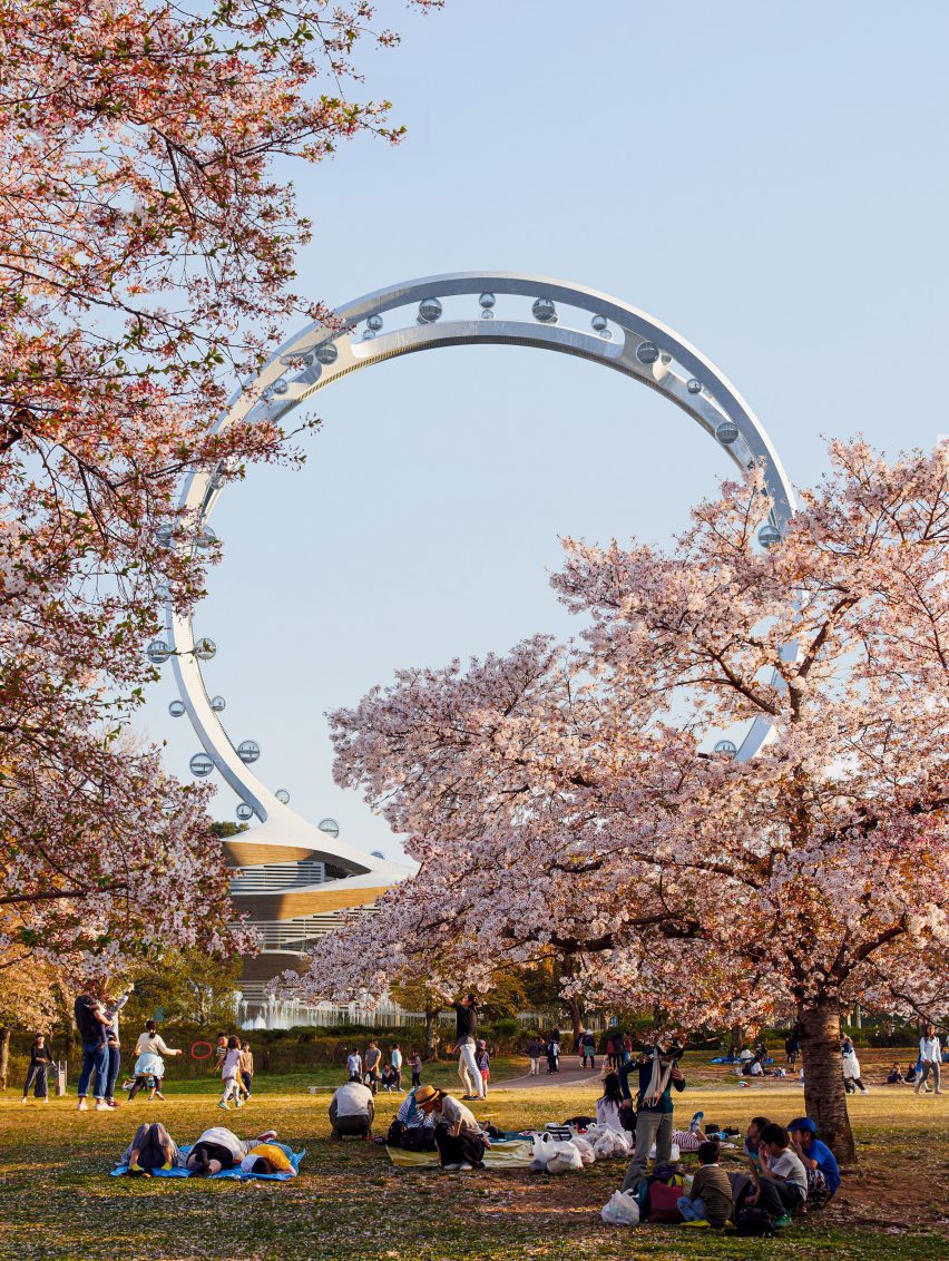 UNStudio spokeless Ferris wheel in Seoul