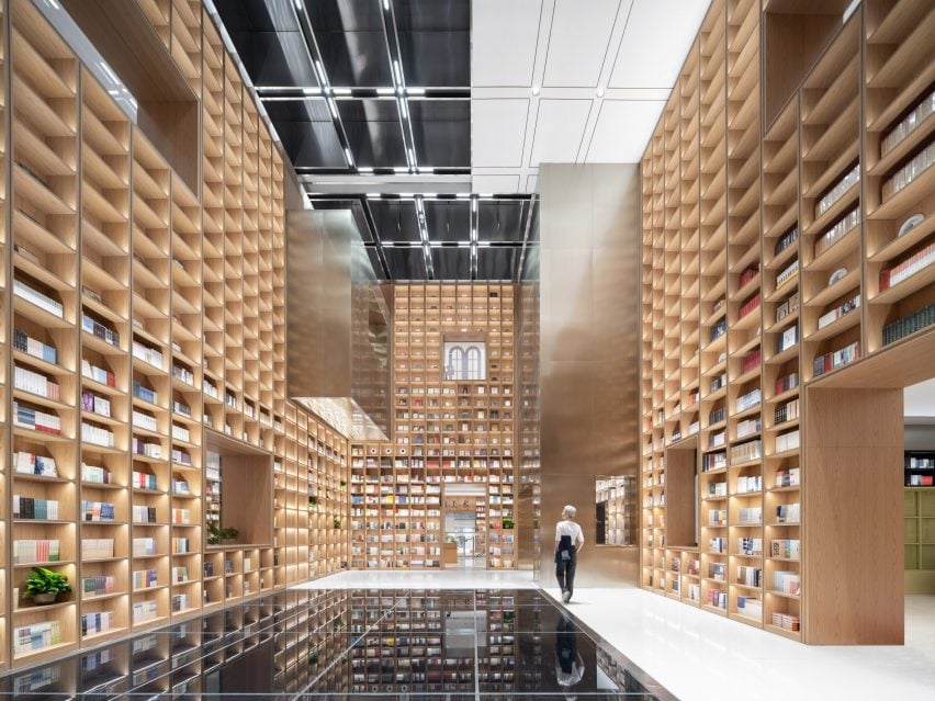 Interior of Shanghai bookstore