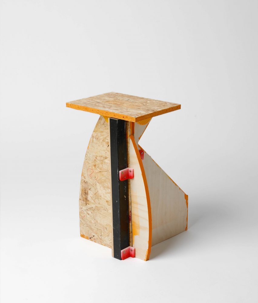 Table made from s، materials using Furniture First Aid Kit by Yalan Dan