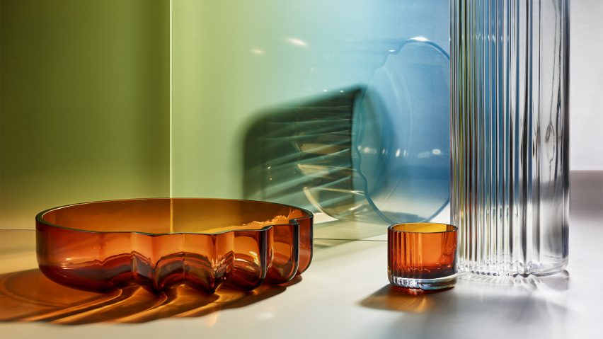 Photo of glassware by Zaha Hadid Design