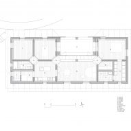Floor plan of the gable roof house