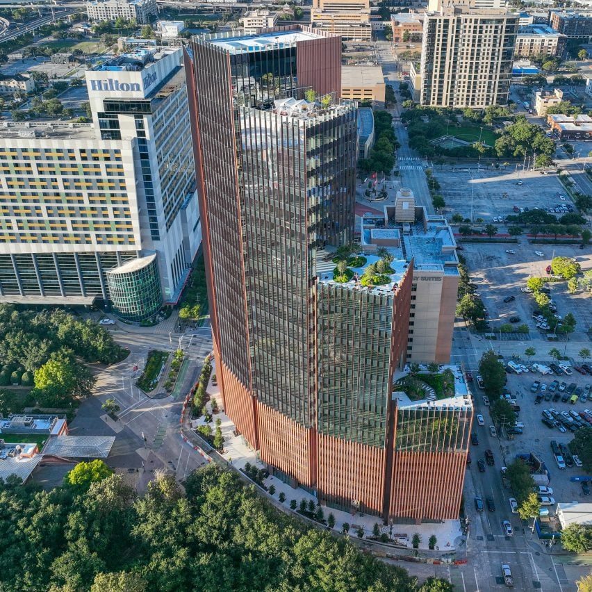 Stepped BIG skyscraper in Houston