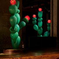 Bottega Veneta glass cacti for Milan Fashion Week