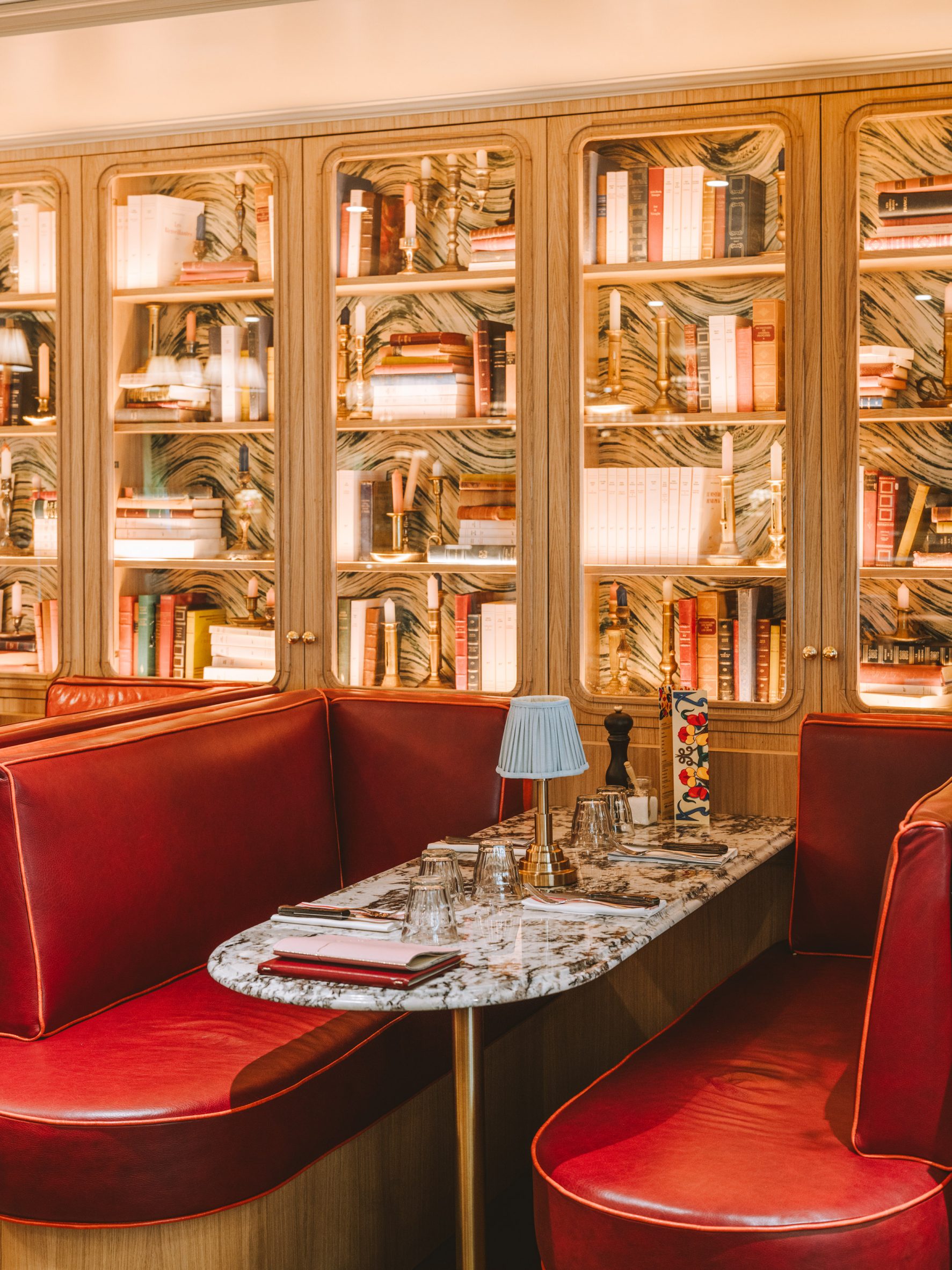 Interior of Brasserie des Pres restaurant in Paris by B3 Designers