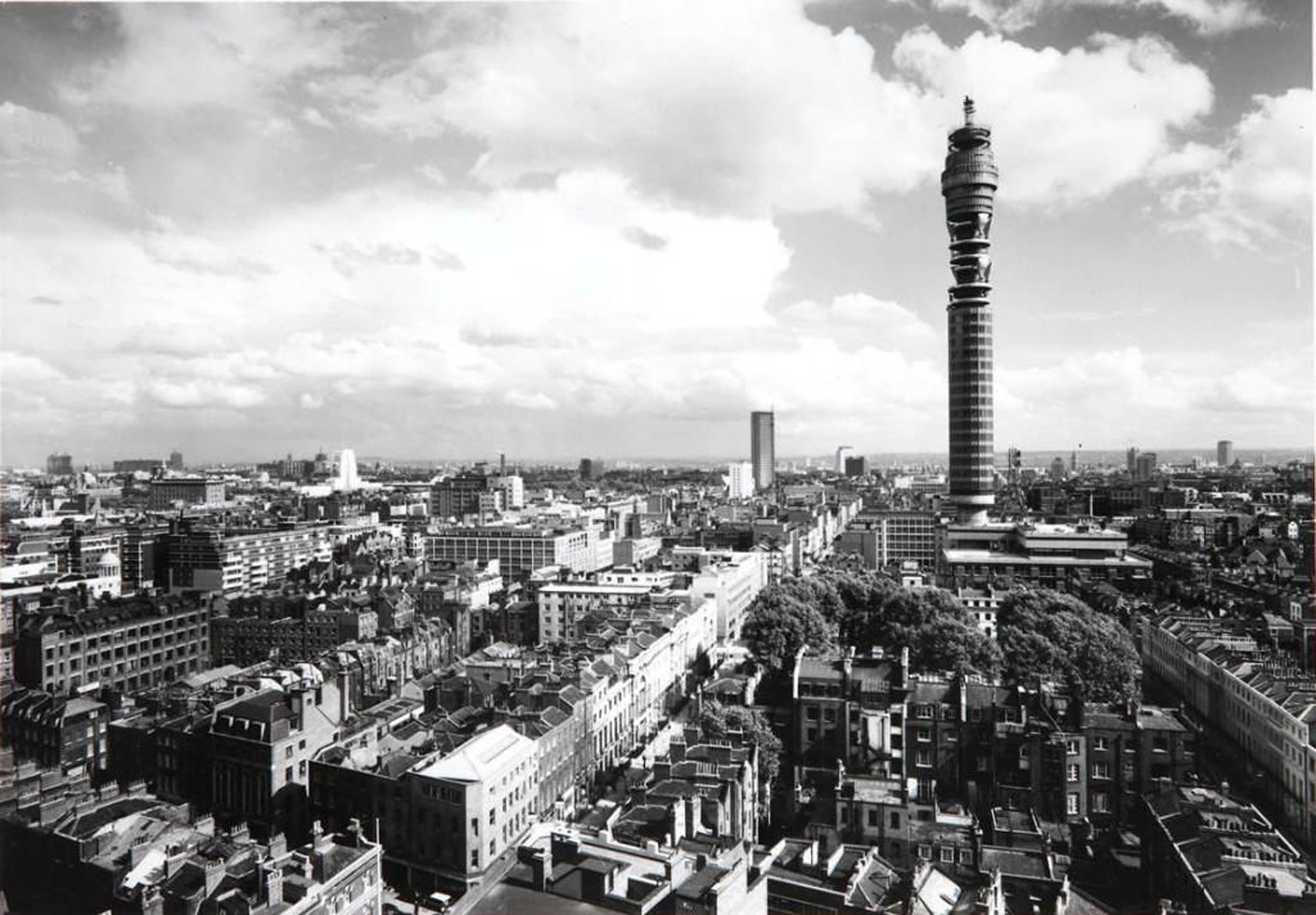 BT Tower in the 1960s
