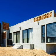 Concrete home in desert