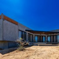 Concrete home in desert