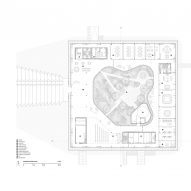 Ground floor plan of Central Control Building by Bilgin Architects