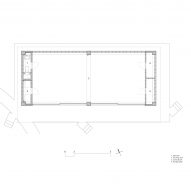 Floor plan of the communal building at Hoji Gangneung by AOA Architect