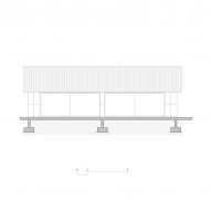 Elevation of the communal building at Hoji Gangneung by AOA Architect