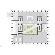 Ground floor plan of the Bonfiglioli headquarters by Peter Pichler Architecture