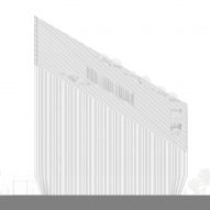 Elevation of the Bonfiglioli headquarters by Peter Pichler Architecture