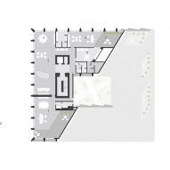 Sixth floor plan of the Bonfiglioli headquarters by Peter Pichler Architecture