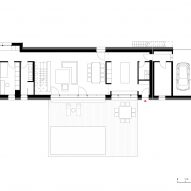 Ground floor plan of Casa 9 by LCA Architetti