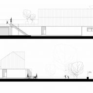 Elevation drawing of Casa 9 by LCA Architetti