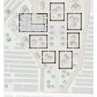 Floor plan of columbarium complex by BDR Architekci