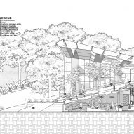 Section drawing of Frame Garden by RAD+ar