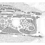 Site plan of La Hoya Park by Kauh Arquitectura