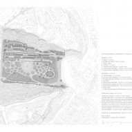 Plan drawing of La Hoya Park by Kauh Arquitectura