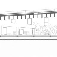 Section drawing of L'échappée by Atelier WOA