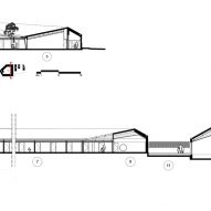Section drawing of Samuel Paty School by Ateliers O-S and NAS Architecture