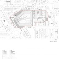 Roof plan of Samuel Paty School by Ateliers O-S and NAS Architecture
