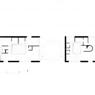 First floor plan of Clinic in Anif by Steiner Architecture