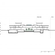 Section drawing of The H Residence by Tariq Khayyat Design Partners