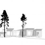 Elevation drawing of Two Sisters by MNY Arkitekter