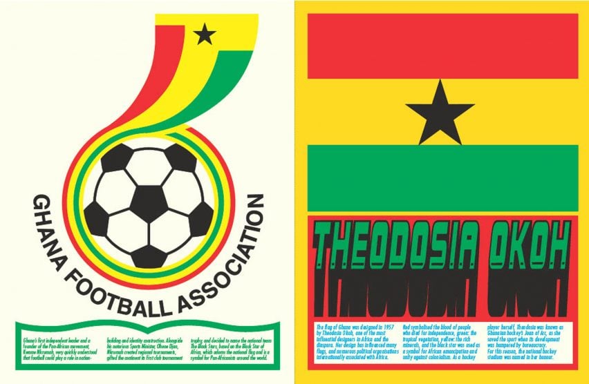 Spread from AFROSPORT by Mami Wata s،wing Ghana Football Association 