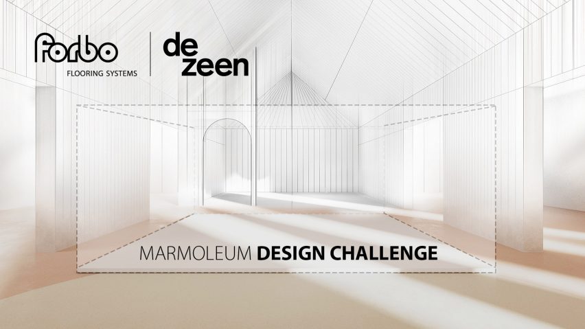 Dezeen x Forbo Flooring: Marmoleum Design Challenge graphic identity