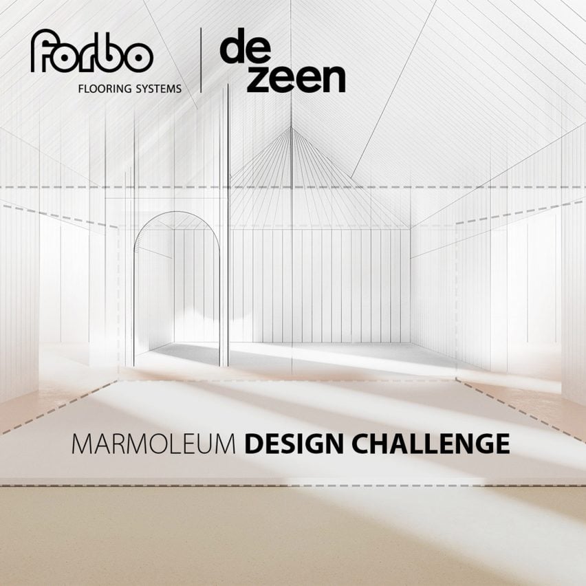 Dezeen x Forbo Flooring: Marmoleum Design Challenge graphic identity