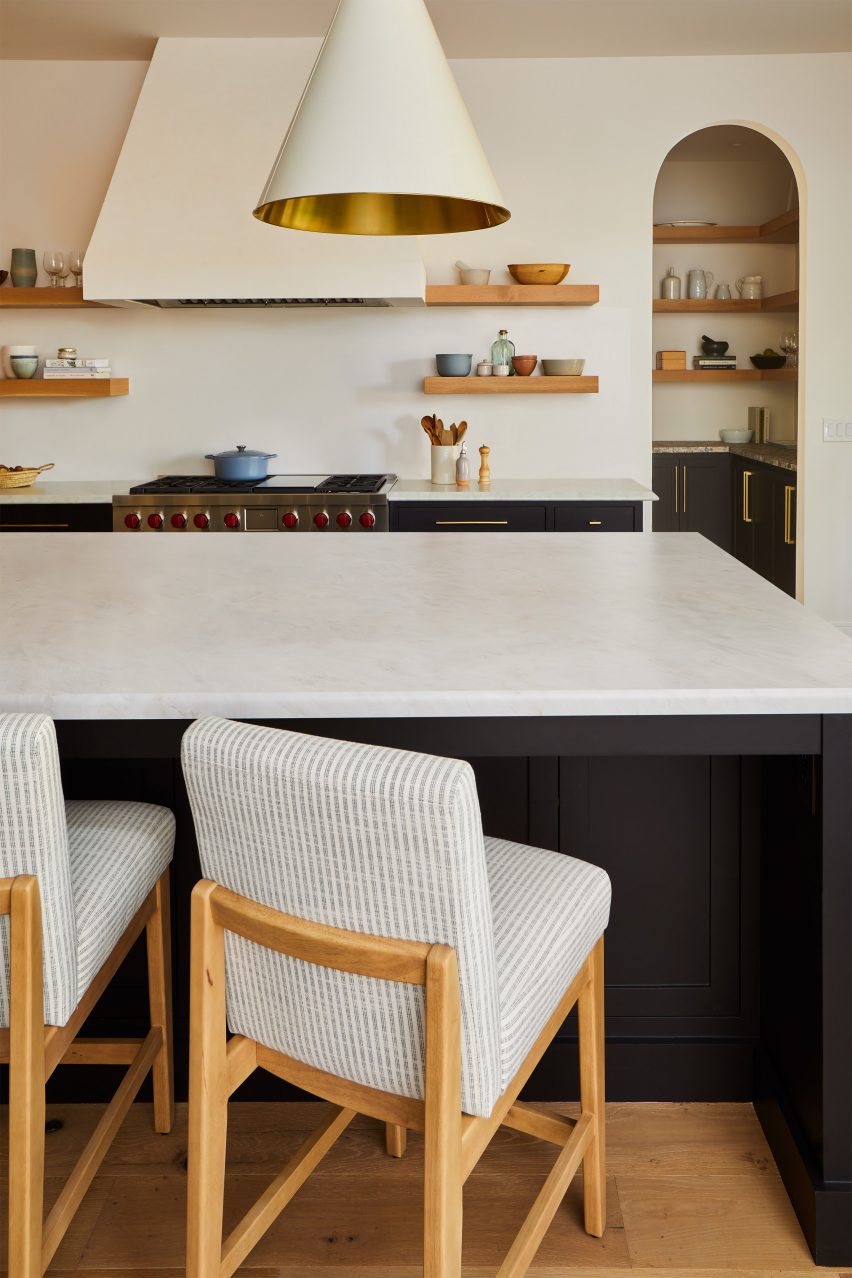Surface by Formica Corporation covering kitchen island