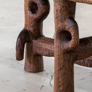 A table with sculptural legs