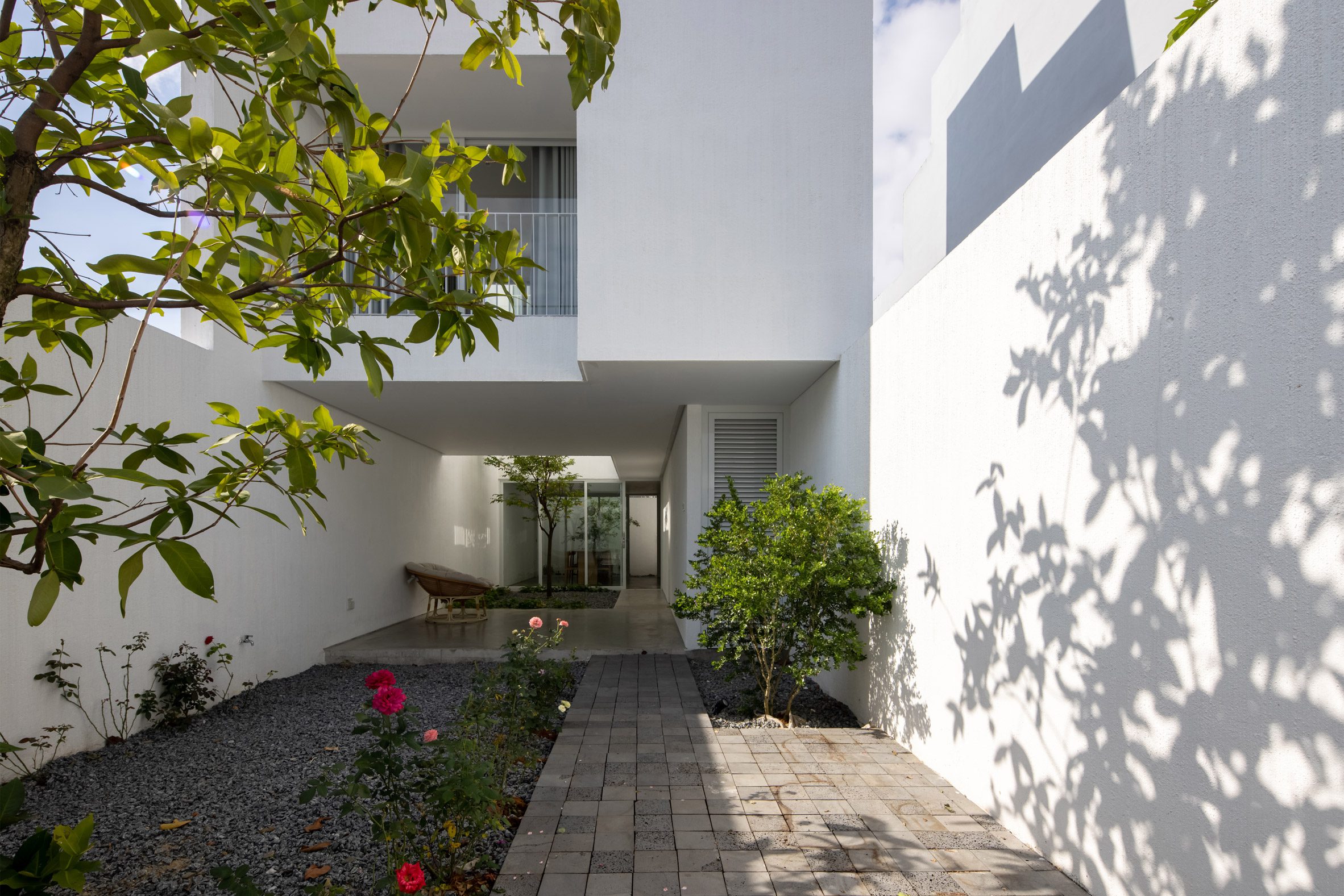 Courtyard within House for Young Families in Vietnam
