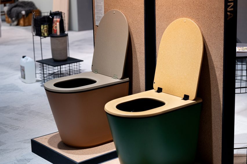 Luna composting toilet by Harvest Moon at Stockholm Furniture Fair