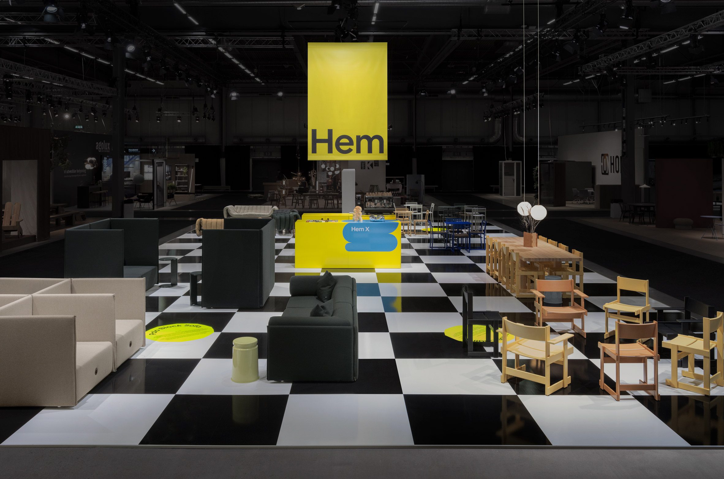Hem exhibition stand at Stockholm Furniture Fair