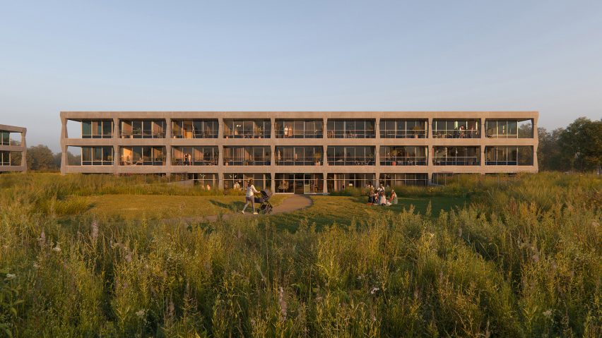 Hayes Park housing at the Heinz headquarters by Studio Egret West