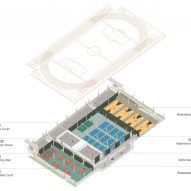 Illustration of Hexi Sports Field by The Architectural Design and Research Institute of Zhejiang University (UAD)
