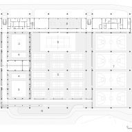 Floor plan of Hexi Sports Field by The Architectural Design and Research Institute of Zhejiang University (UAD)