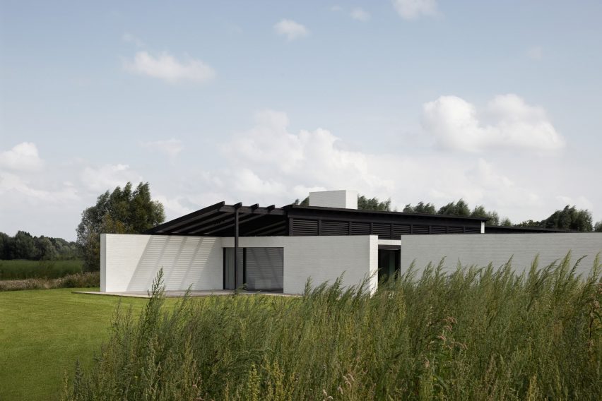 Exterior view of Belgian home by Stef Claes