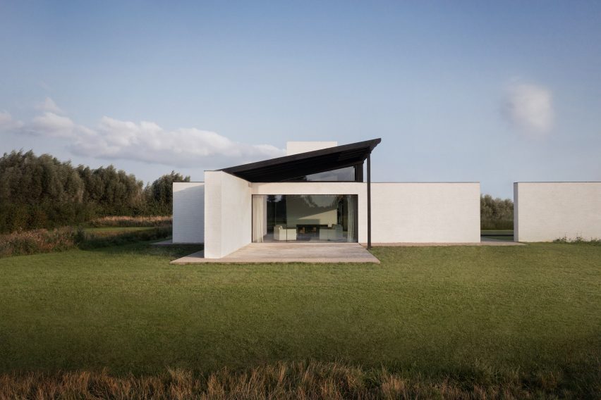 Exterior view of House in the Fields in Belgium