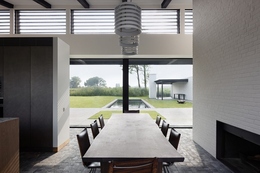 Dining room with House in the Fields 
