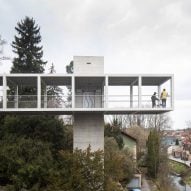Ehl & Koumar Architekti unveils footbridge with cantilevered viewpoints in Litomyšl