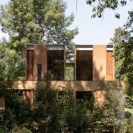 House surrounded by trees