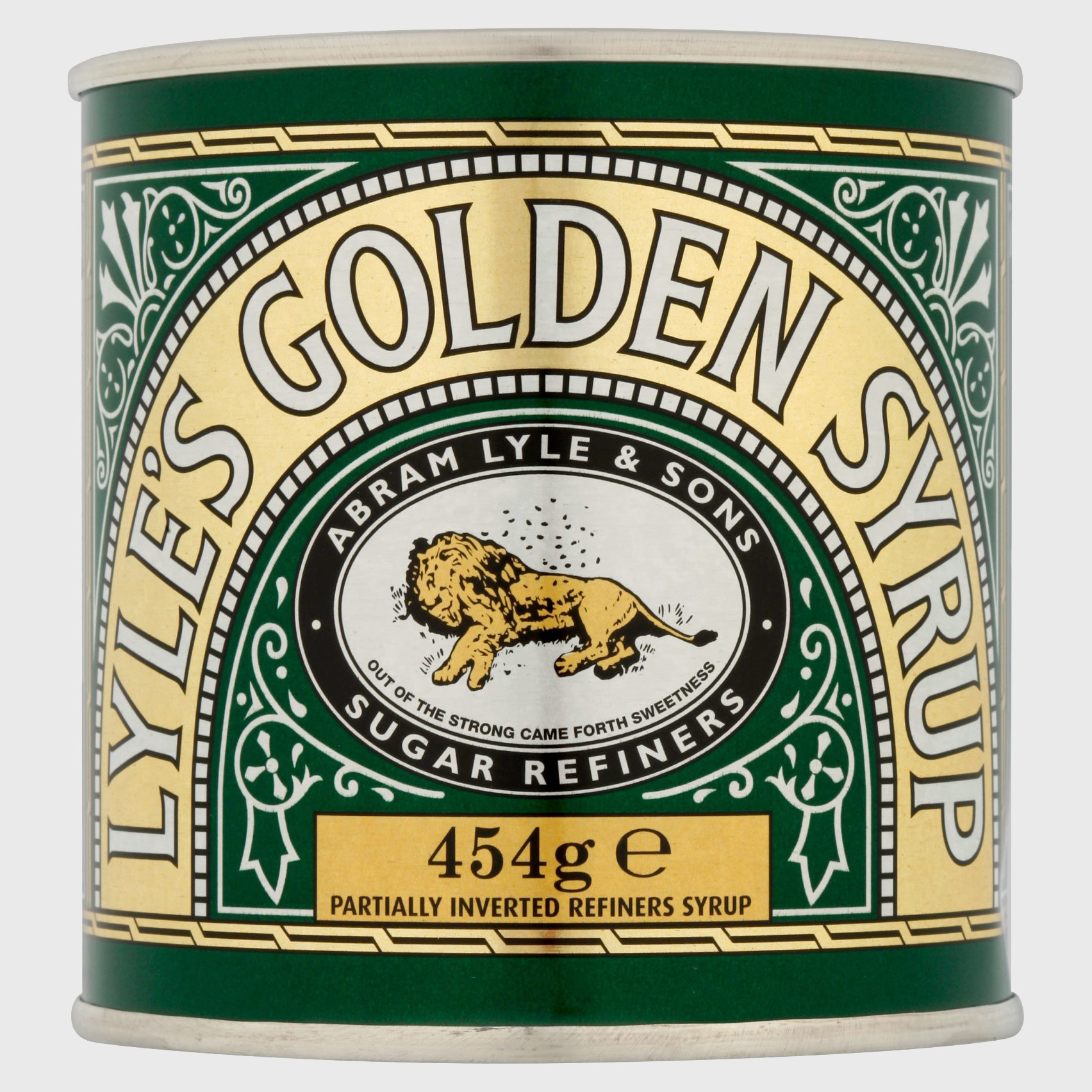 Original tin of Tate and Lyle's Golden Syrup rebrand