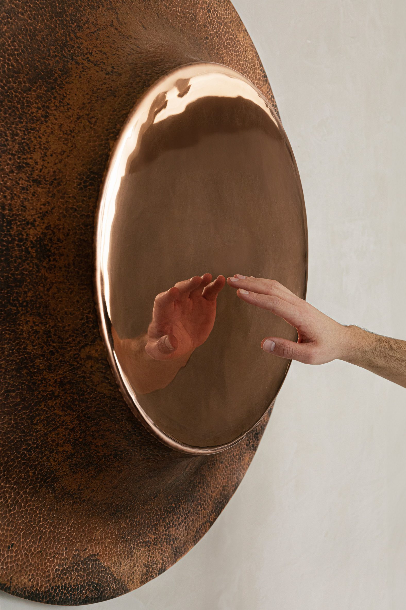 Close-up of Wall Mirror by Manu Bañó