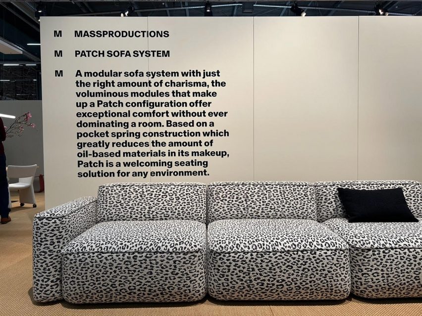 The Patch sofa in leopard print