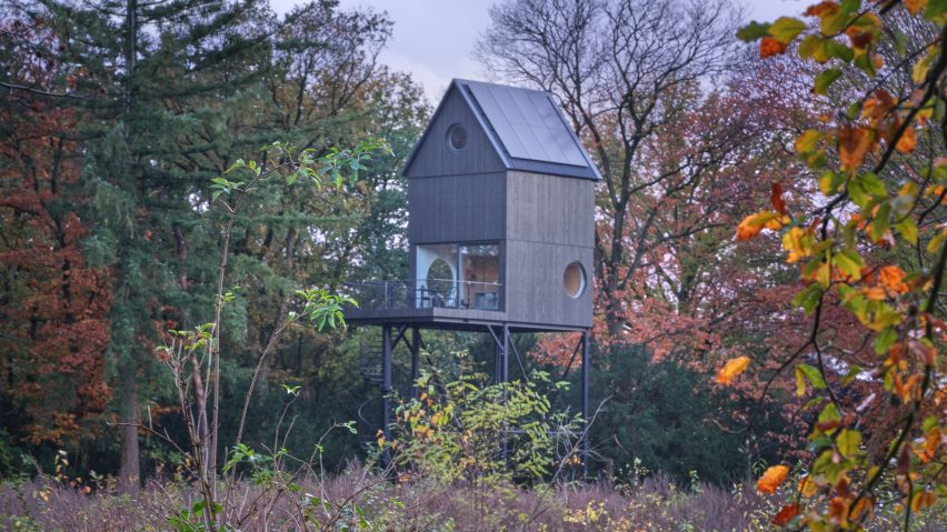 Bird nest-looking holiday home in the mids of the woods